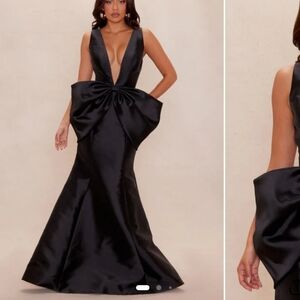 Fashion Nova Black Backless Dress